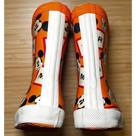 Hunter Original Kids Unisex Disney Mickey Print Boots- Kids US5B - Picture 5 of 11